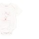 Bob&Oli Комплект 2 бодита в бяло и розово с къс ръкав