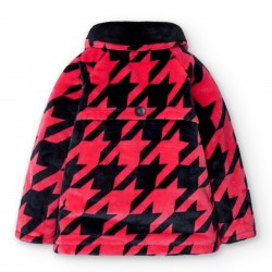 Boboli Палто "Black&Red" за момиче 
