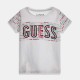 Детска тениска Guess в бяло с надписи за момиче