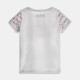 Детска тениска Guess в бяло с надписи за момиче