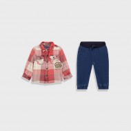 GUESS Сет 2 части "AMERICAN STYLE" за бебе момиче 