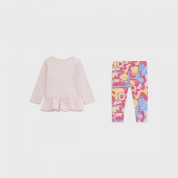 GUESS Комплект 2 части "PINK LOVE" за бебе момиче 