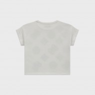 GUESS Бяла тениска с елементи за момиче 
