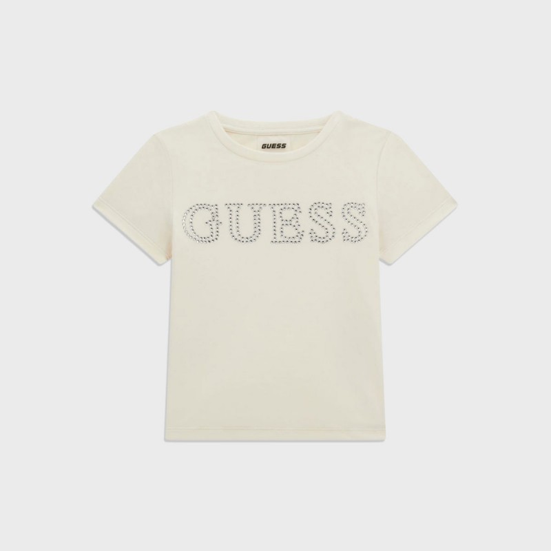 GUESS Бяла тениска "CASUAL" за момиче