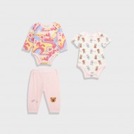 GUESS Комплект 3 части "ACTIVE BEAR" за бебе момиче 