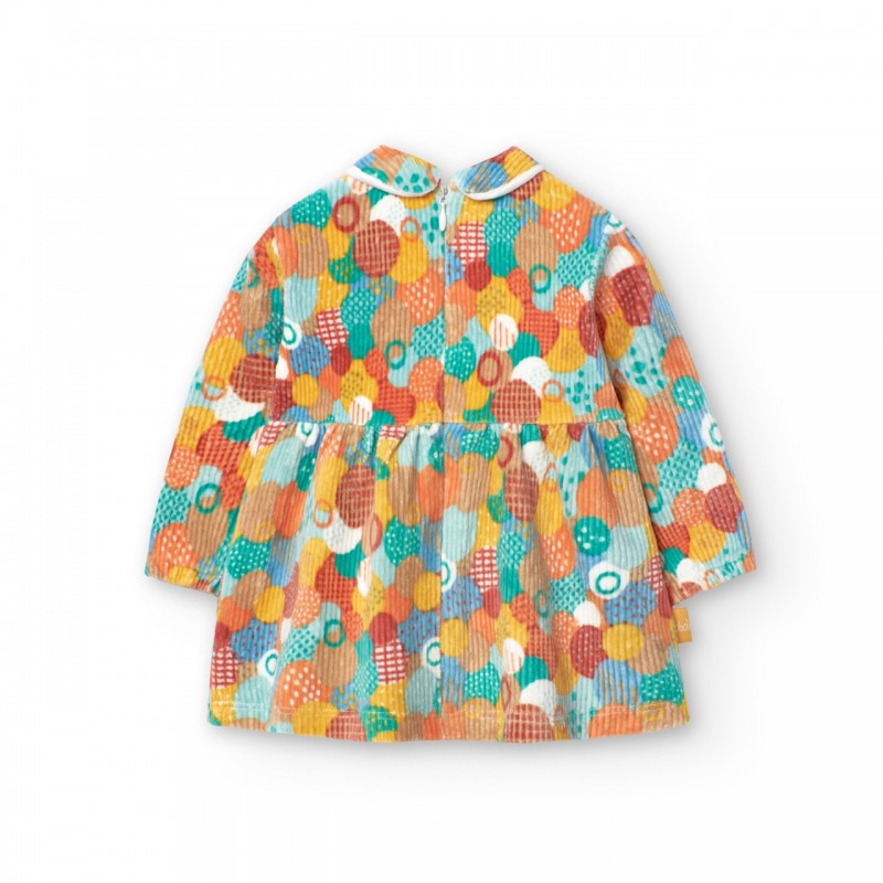BOBOLI Рокля "DINOS AND DOTS"за бебе момиче