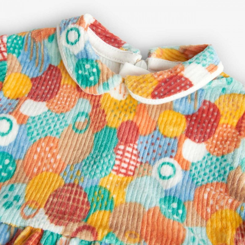 BOBOLI Рокля "DINOS AND DOTS"за бебе момиче