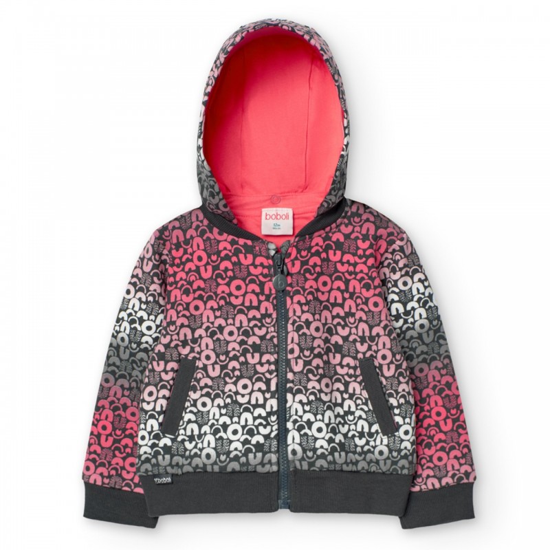 BOBOLI Горнище с качулка "PINK GIRL" за момиче