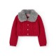 BOBOLI Червена жилетка "SCARLET AND GRAY" за момиче