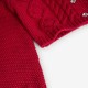 BOBOLI Червена жилетка "SCARLET AND GRAY" за момиче
