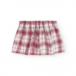 BOBOLI Карирана пола "SCARLET AND GRAY" за момиче 