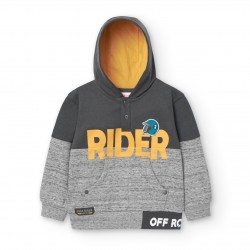 BOBOLI Сив суитшърт "FREE RIDER" за момче 