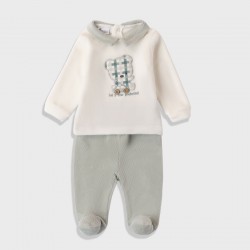 iDO Mini Комплект 2 части "GREEN BEAR" за бебе момче 