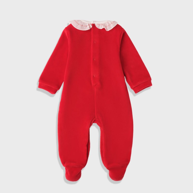 iDO Mini Червен ромпър "MY FIRST CHRISTMAS" за бебе момиче