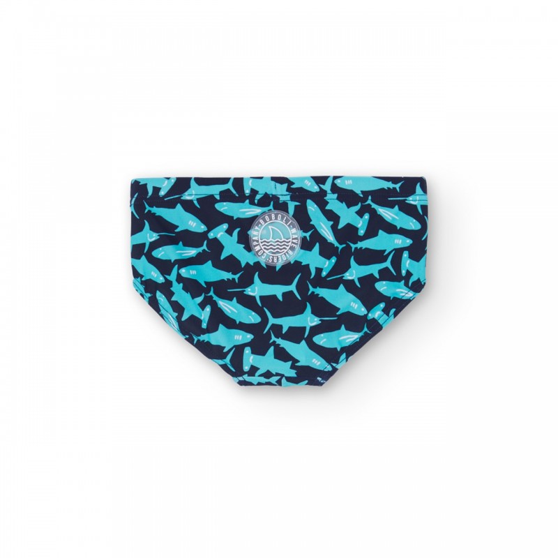 BOBOLI Тъмносин бански "SHARK" за момче