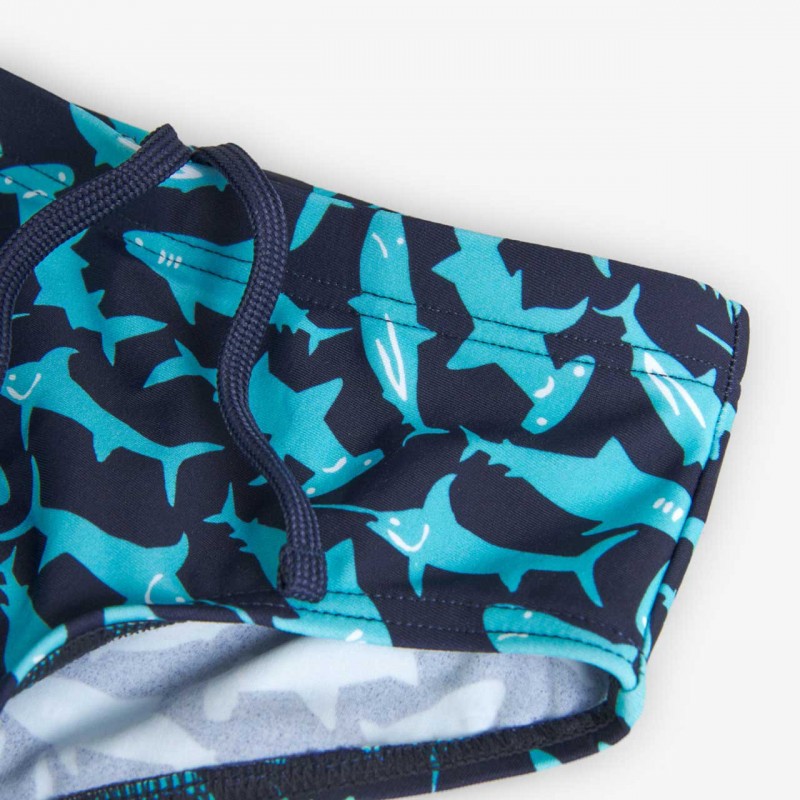 BOBOLI Тъмносин бански "SHARK" за момче