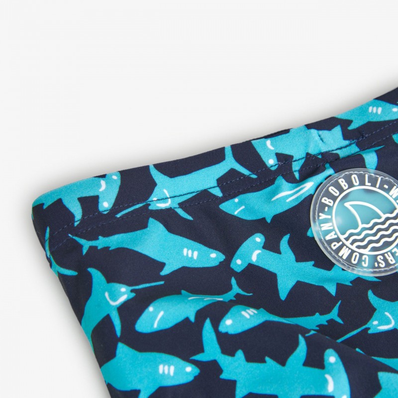 BOBOLI Тъмносин бански "SHARK" за момче