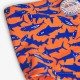 BOBOLI Оранжев бански "SHARK" за момче