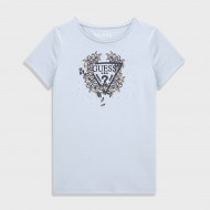 GUESS Светлосиня тениска "SPRING FLOWERS" за момиче 