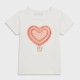 GUESS "LOVE" Бяла тениска за момиче