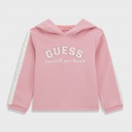 GUESS Розов худи с качулка за момиче 