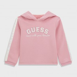 GUESS Розов худи с качулка за момиче 