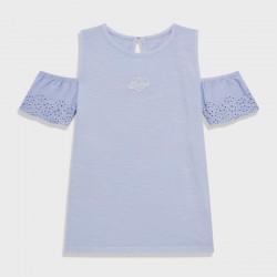 GUESS Синя тениска "GORGEOUS" за момиче 