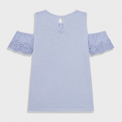 GUESS Синя тениска "GORGEOUS" за момиче 