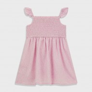 GUESS Розова рокля "PINK FLOWERS" за момиче 