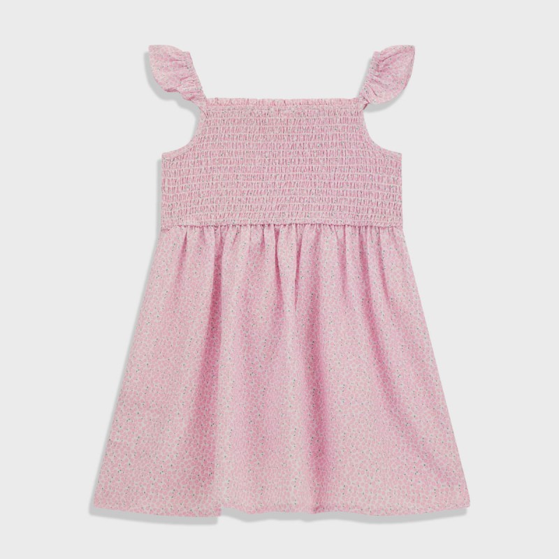 GUESS Розова рокля "PINK FLOWERS" за момиче