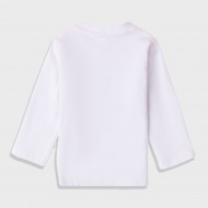 iDO Mini Бяла блуза "BON TON" за бебе момче 