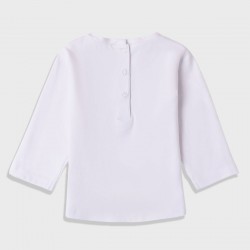 iDO Mini Бяла блуза "ENJOY SUMMER DAYS" за бебе момиче 