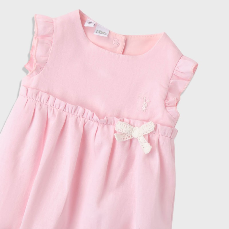 iDO Mini Розов гащеризон "SUMMER PINK" за бебе момиче