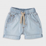 iDO Mini Къси дънкови панталони "WILD AND KIND" за бебе момиче
