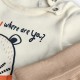 Boboli бежов бебешки комплект с мечка и джоб с апликация