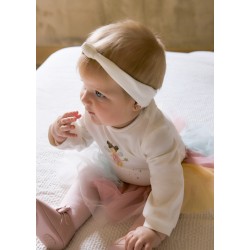 Mayoral бебешки комплект с боди и многоцветна пола тип туту за момиче