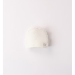 iDO Mini бяла шапка без козирка унисекс