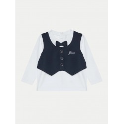 Guess Бял комплект от 2 части бебе момче