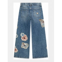 GUESS дънки момиче с флорален и пеперуден принт