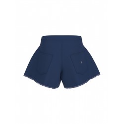 GUESS къси панталони момиче синьо с разкроен силует