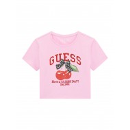 GUESS тениска с черешов принт за момиче