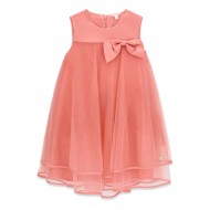 GUESS рокля за момиче в розово с панделка