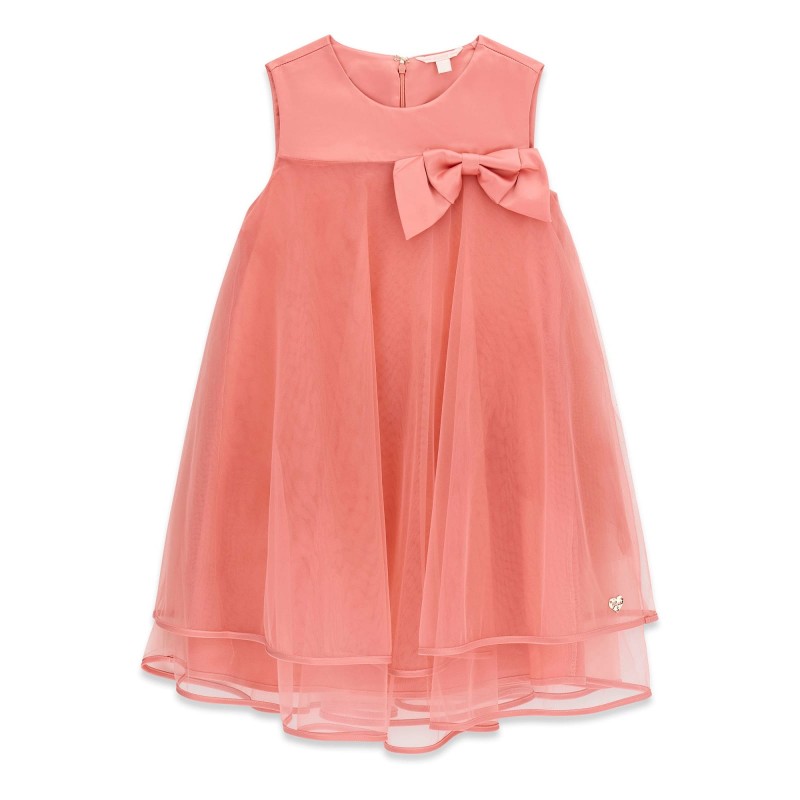 GUESS рокля за момиче в розово с панделка