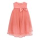 GUESS рокля за момиче в розово с панделка