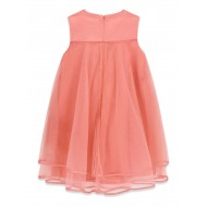 GUESS рокля за момиче в розово с панделка