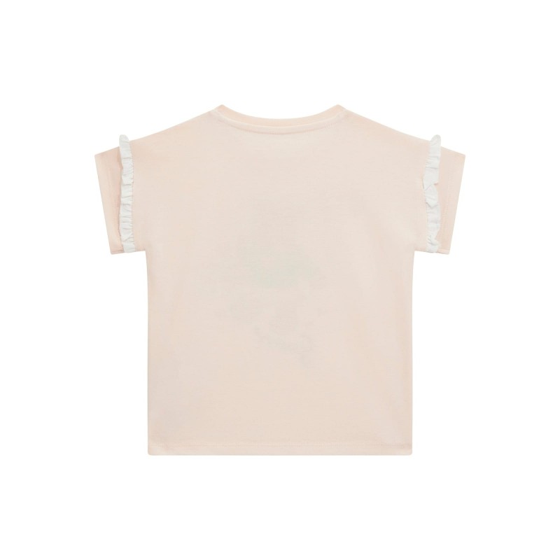 Guess Розова тениска с къс ръкав момиче