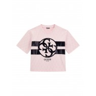 Guess Розова тениска с къс ръкав момиче