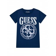 Guess Синя тениска с къс ръкав момиче