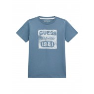Guess Синя тениска с къс ръкав момче