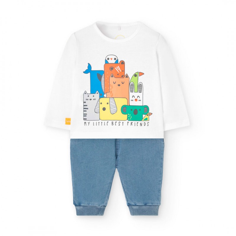 Boboli Комплект 2 части бебе момче